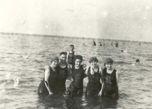 1920-1929 Swimmers in water, Chesapeake Beach, Maryland
