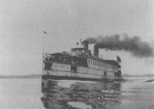steamboat "Penn" proudly cruises Chesapeake Bay in 1917.
